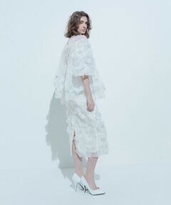 allureville / アルアバイル ミニ・ひざ丈スカート | 【LOULOU WILLOUGHBY】オーガンフラワータイトスカート