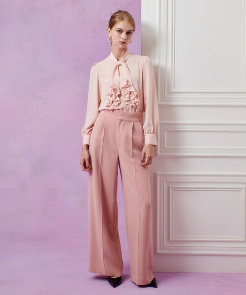 allureville / アルアバイル チノ・ワークパンツ | 【LOULOU WILLOUGHBY】ダブルクロスハイウエストサロペットパンツ | 詳細14