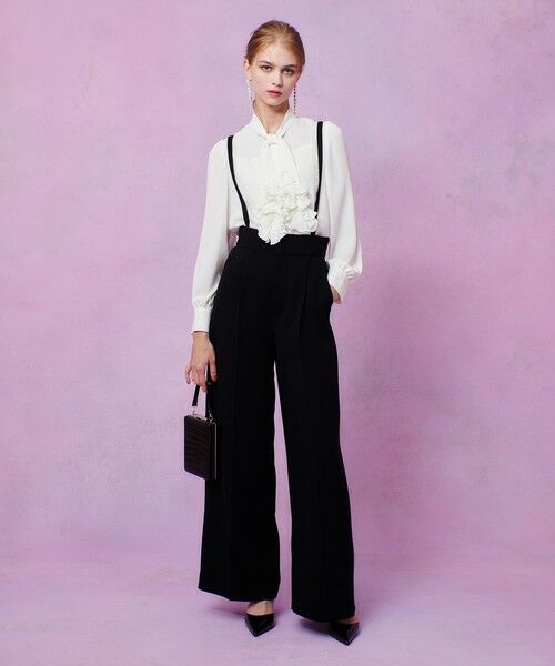 allureville / アルアバイル チノ・ワークパンツ | 【LOULOU WILLOUGHBY】ダブルクロスハイウエストサロペットパンツ | 詳細20