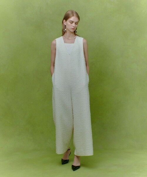 allureville / アルアバイル サロペット・オールインワン | 【LOULOU WILLOUGHBY】ファンシーツイードオールインワン | 詳細1