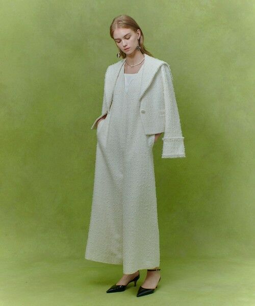 allureville / アルアバイル サロペット・オールインワン | 【LOULOU WILLOUGHBY】ファンシーツイードオールインワン | 詳細5