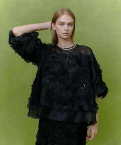 allureville / アルアバイル シャツ・ブラウス | 【LOULOU WILLOUGHBY】オーガンフラワーブラウス