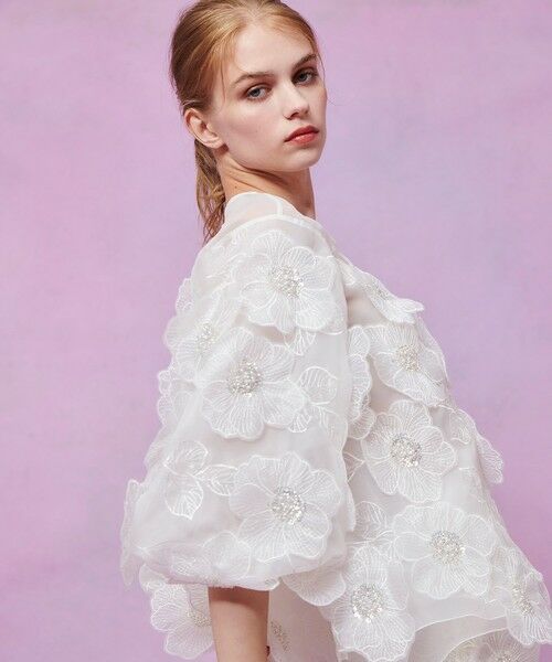 allureville / アルアバイル シャツ・ブラウス | 【LOULOU WILLOUGHBY】オーガンフラワーブラウス | 詳細4