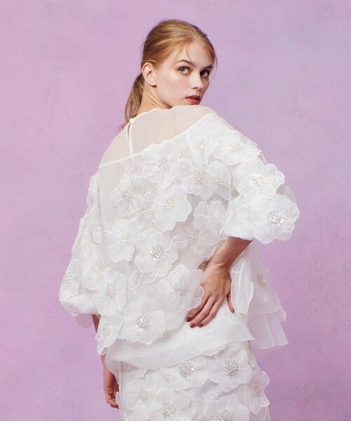 allureville / アルアバイル シャツ・ブラウス | 【LOULOU WILLOUGHBY】オーガンフラワーブラウス | 詳細5