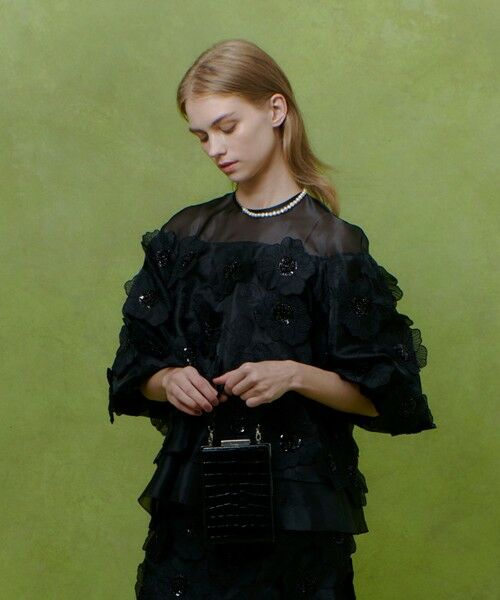 allureville / アルアバイル シャツ・ブラウス | 【LOULOU WILLOUGHBY】オーガンフラワーブラウス | 詳細14