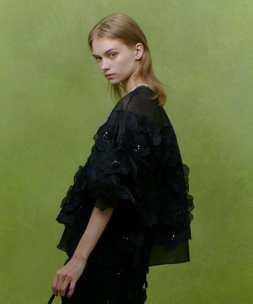 allureville / アルアバイル シャツ・ブラウス | 【LOULOU WILLOUGHBY】オーガンフラワーブラウス | 詳細15