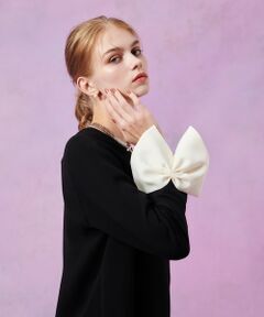 allureville / アルアバイル シャツ・ブラウス | 【LOULOU WILLOUGHBY】ダブルクロス袖リボンブラウス