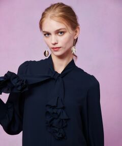 allureville / アルアバイル シャツ・ブラウス | 【LOULOU WILLOUGHBY】ペタルフリルボウタイブラウス