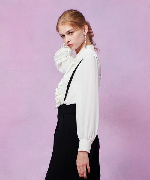 allureville / アルアバイル シャツ・ブラウス | 【LOULOU WILLOUGHBY】ペタルフリルボウタイブラウス | 詳細2