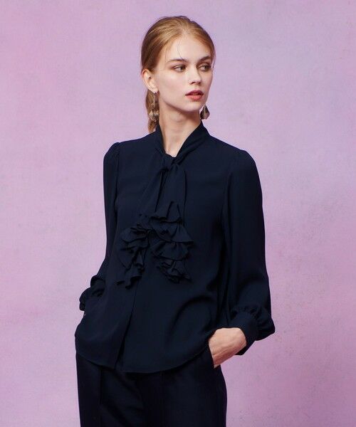 allureville / アルアバイル シャツ・ブラウス | 【LOULOU WILLOUGHBY】ペタルフリルボウタイブラウス | 詳細17