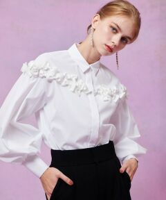 allureville / アルアバイル シャツ・ブラウス | 【LOULOU WILLOUGHBY】メニーリボンパフスリーブシャツ