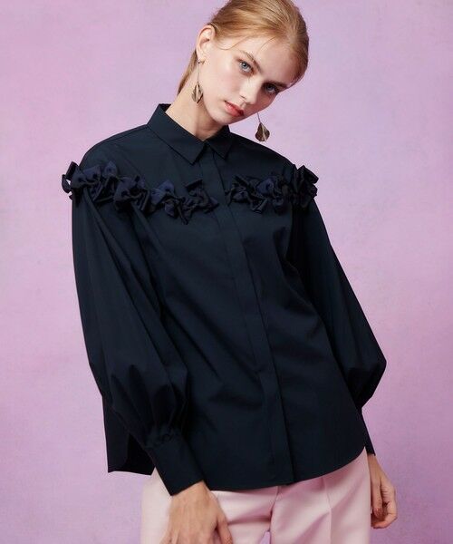 allureville / アルアバイル シャツ・ブラウス | 【LOULOU WILLOUGHBY】メニーリボンパフスリーブシャツ | 詳細10