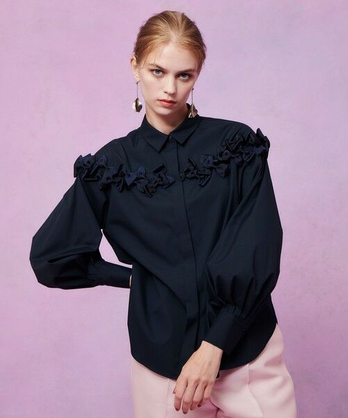 allureville / アルアバイル シャツ・ブラウス | 【LOULOU WILLOUGHBY】メニーリボンパフスリーブシャツ | 詳細11