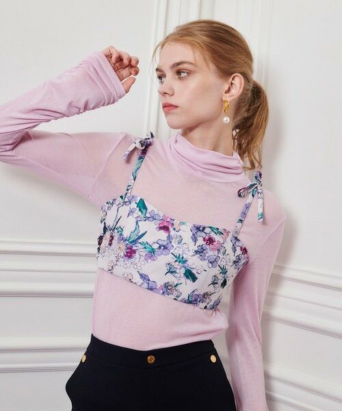 allureville / アルアバイル シャツ・ブラウス | 【LOULOU WILLOUGHBY】LIMONTAフラワージャガードビスチェ | 詳細6