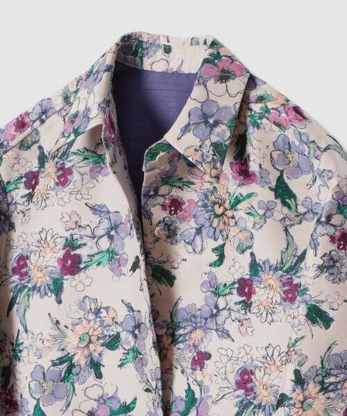 allureville / アルアバイル ミニ丈・ひざ丈ワンピース | 【LOULOU WILLOUGHBY】LIMONTAフラワージャガードシャツワンピース | 詳細10