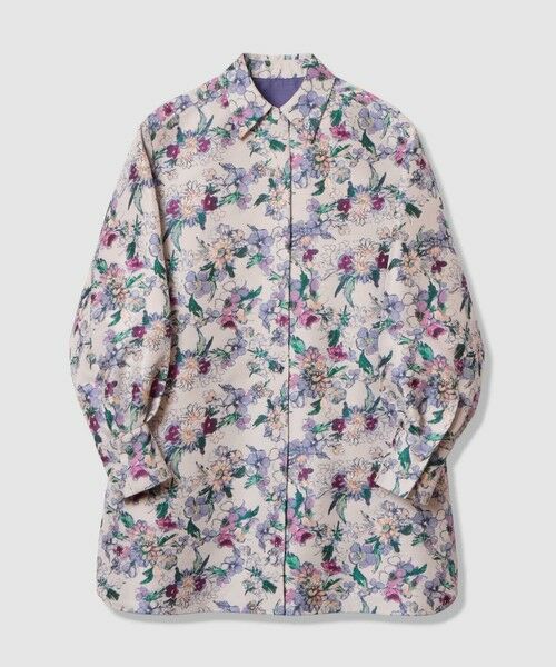 allureville / アルアバイル ミニ丈・ひざ丈ワンピース | 【LOULOU WILLOUGHBY】LIMONTAフラワージャガードシャツワンピース | 詳細8