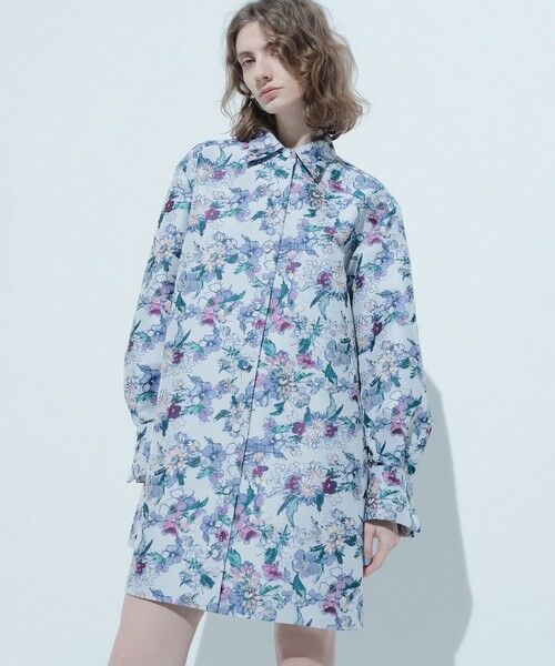 allureville/アルアバイル 【LOULOU WILLOUGHBY】LIMONTAフラワージャガードシャツワンピース ラベンダー (53) 02(M)