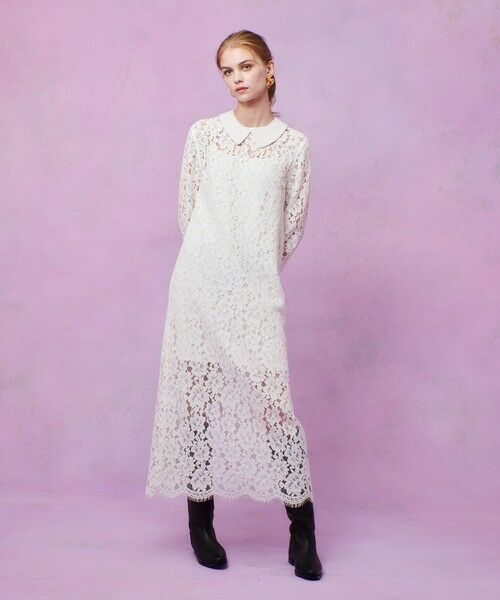 allureville / アルアバイル ロング・マキシ丈ワンピース | 【LOULOU WILLOUGHBY】パールネックレースワンピース | 詳細3