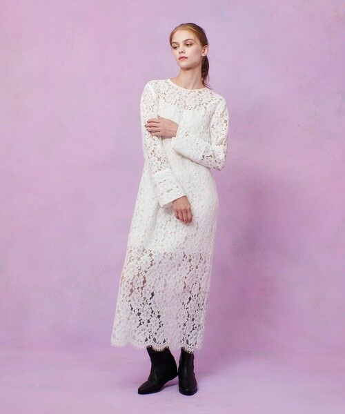 allureville / アルアバイル ロング・マキシ丈ワンピース | 【LOULOU WILLOUGHBY】パールネックレースワンピース | 詳細6