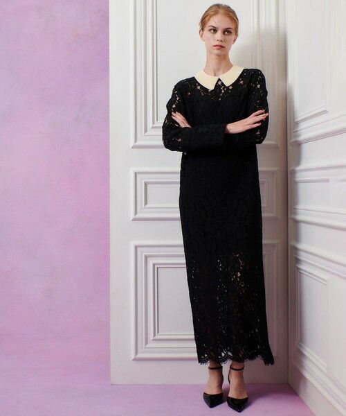 allureville / アルアバイル ロング・マキシ丈ワンピース | 【LOULOU WILLOUGHBY】パールネックレースワンピース | 詳細14