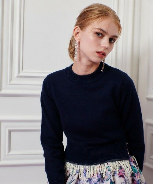 allureville / アルアバイル ニット・セーター | 【LOULOU WILLOUGHBY】パールフリンジフェザープルオーバー | 詳細13