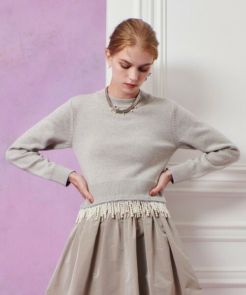 allureville / アルアバイル ニット・セーター | 【LOULOU WILLOUGHBY】パールフリンジフェザープルオーバー | 詳細20