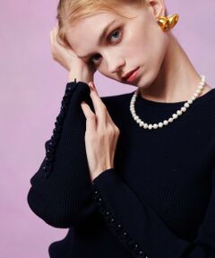 allureville / アルアバイル ニット・セーター | 【LOULOU WILLOUGHBY】フリルスリットプルオーバー