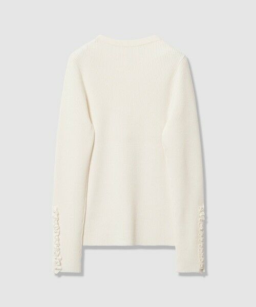 allureville / アルアバイル ニット・セーター | 【LOULOU WILLOUGHBY】フリルスリットプルオーバー | 詳細7