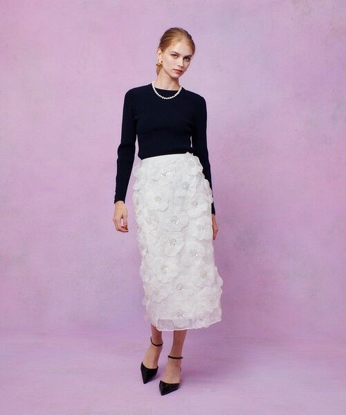 allureville / アルアバイル ニット・セーター | 【LOULOU WILLOUGHBY】フリルスリットプルオーバー | 詳細17