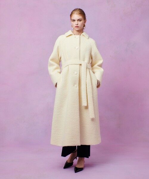 allureville / アルアバイル ダッフルコート | 【LOULOU WILLOUGHBY】ループインレーロングコート(オフホワイト (02))