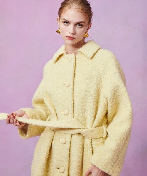 allureville / アルアバイル ダッフルコート | 【LOULOU WILLOUGHBY】ループインレーロングコート(イエロー (21))