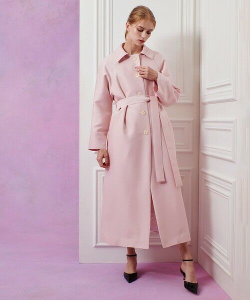 allureville / アルアバイル ダッフルコート | 【LOULOU WILLOUGHBY】シルクウールツイルロングコート | 詳細3