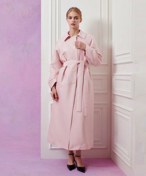 allureville / アルアバイル ダッフルコート | 【LOULOU WILLOUGHBY】シルクウールツイルロングコート | 詳細5