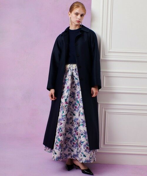 allureville / アルアバイル ダッフルコート | 【LOULOU WILLOUGHBY】シルクウールツイルロングコート | 詳細13