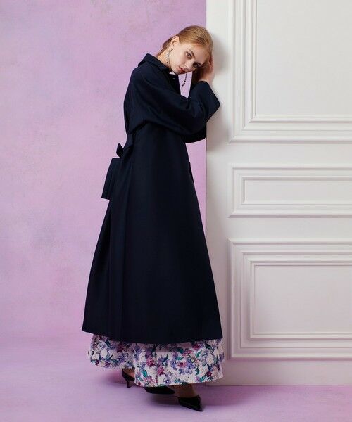 allureville / アルアバイル ダッフルコート | 【LOULOU WILLOUGHBY】シルクウールツイルロングコート | 詳細14