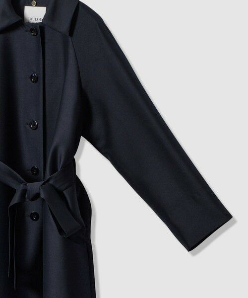 allureville / アルアバイル ダッフルコート | 【LOULOU WILLOUGHBY】シルクウールツイルロングコート | 詳細22