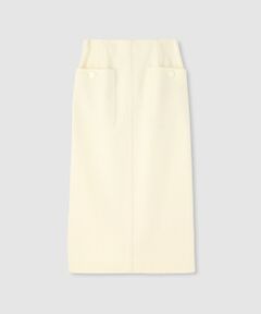 allureville / アルアバイル ロング・マキシ丈スカート | ◇カラーメルトン釦付タイトスカート