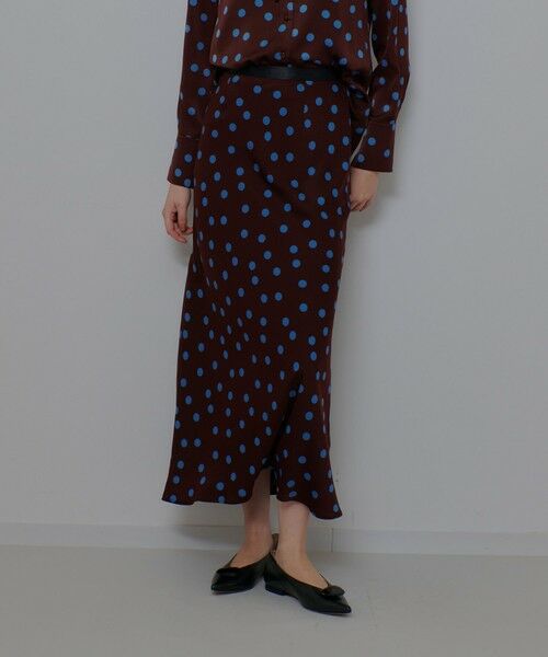 allureville / アルアバイル ミニ・ひざ丈スカート | コインドットナロースカート | 詳細1