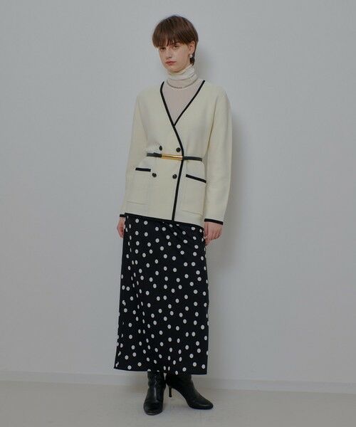 allureville / アルアバイル ミニ・ひざ丈スカート | コインドットナロースカート | 詳細13