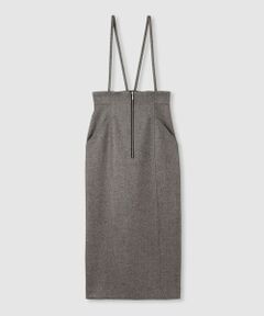 allureville / アルアバイル ミニ・ひざ丈スカート | シックツィードツイルサロペスカート