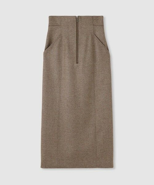 allureville / アルアバイル ミニ・ひざ丈スカート | シックツィードツイルサロペスカート | 詳細2