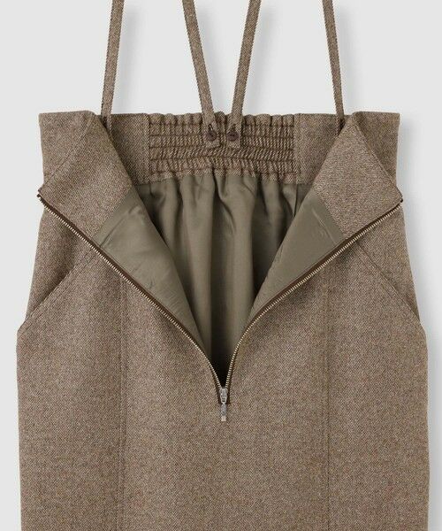 allureville / アルアバイル ミニ・ひざ丈スカート | シックツィードツイルサロペスカート | 詳細4