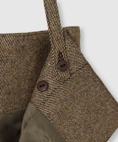 allureville / アルアバイル ミニ・ひざ丈スカート | シックツィードツイルサロペスカート | 詳細5