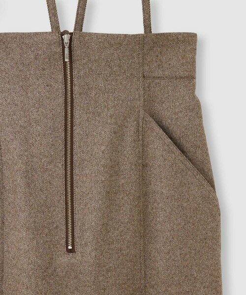 allureville / アルアバイル ミニ・ひざ丈スカート | シックツィードツイルサロペスカート | 詳細8