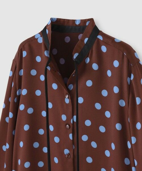 allureville / アルアバイル シャツ・ブラウス | コインドットナロータイブラウス | 詳細10