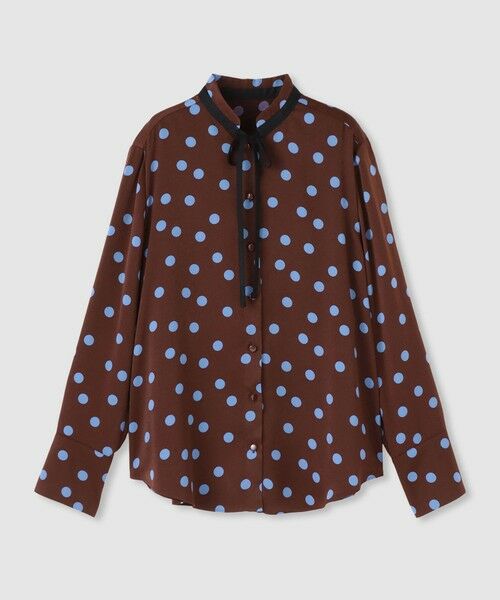 allureville / アルアバイル シャツ・ブラウス | コインドットナロータイブラウス | 詳細7
