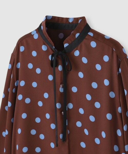 allureville / アルアバイル シャツ・ブラウス | コインドットナロータイブラウス | 詳細9
