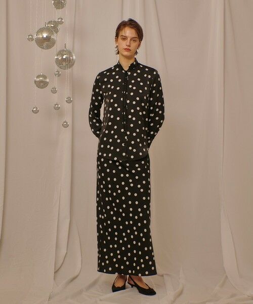 allureville / アルアバイル シャツ・ブラウス | コインドットナロータイブラウス | 詳細17