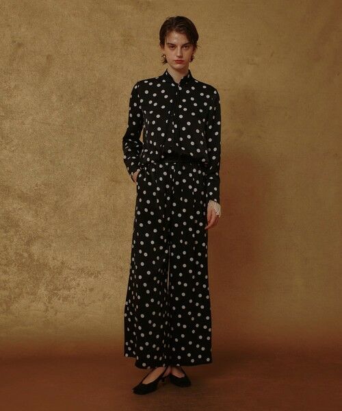 allureville / アルアバイル シャツ・ブラウス | コインドットナロータイブラウス | 詳細18