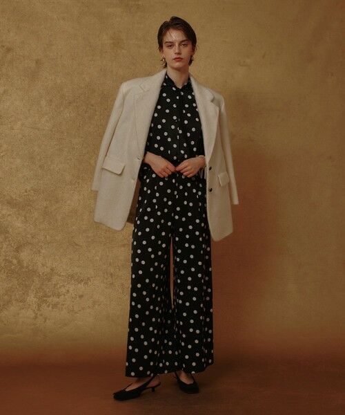 allureville / アルアバイル シャツ・ブラウス | コインドットナロータイブラウス | 詳細19